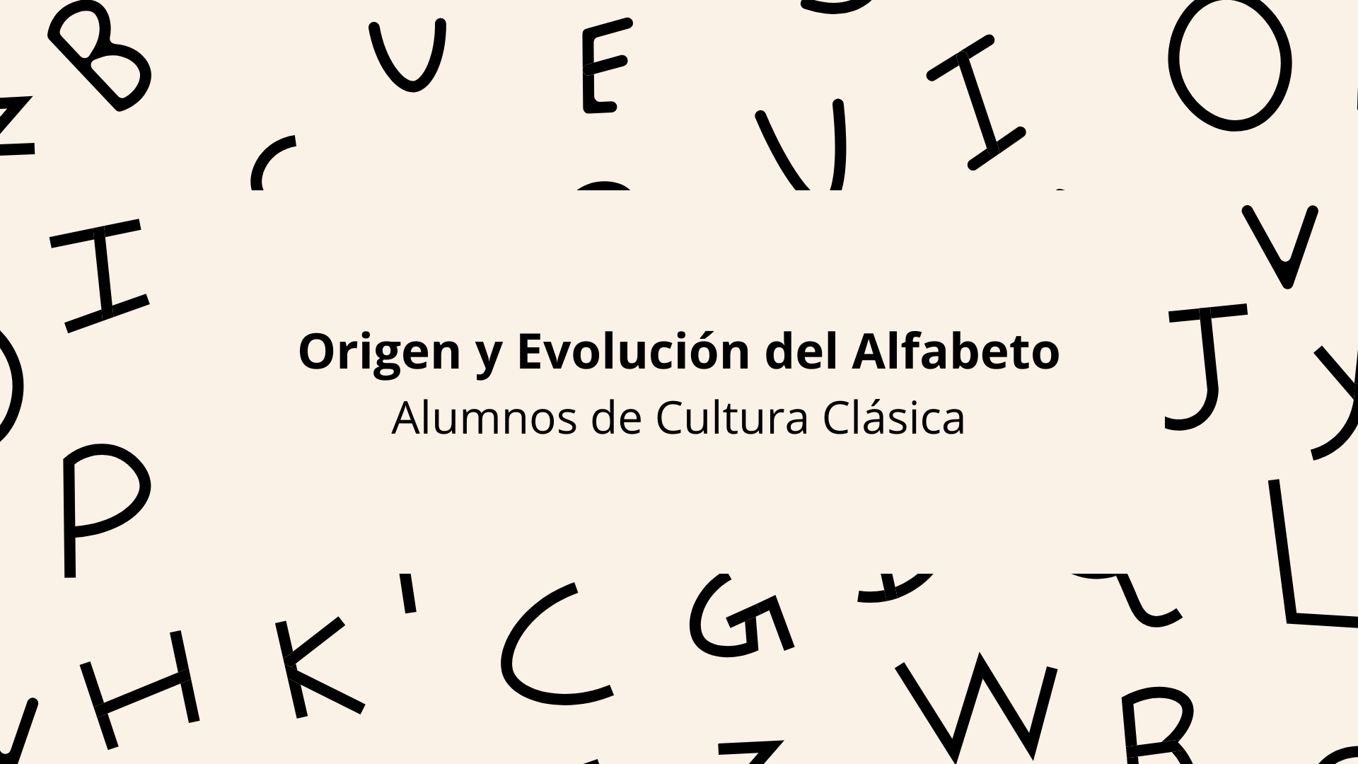 Cultura Clásica – Origen y evolución del alfabeto